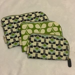 Orla Kiely 3pc Cosmetic Bag Set